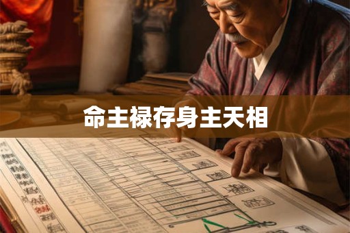 命主禄存身主天相