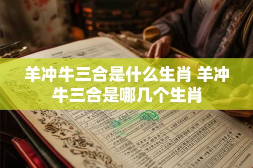 羊冲牛三合是什么生肖 羊冲牛三合是哪几个生肖