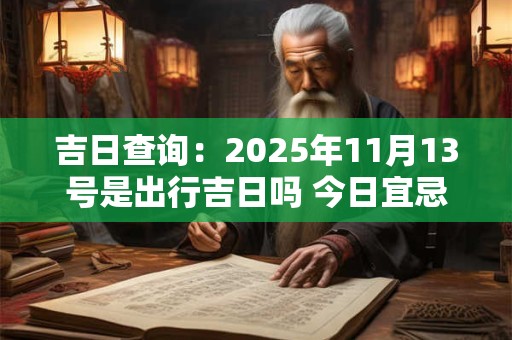 吉日查询：2025年11月13号是出行吉日吗 今日宜忌查询