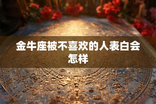 金牛座被不喜欢的人表白会怎样