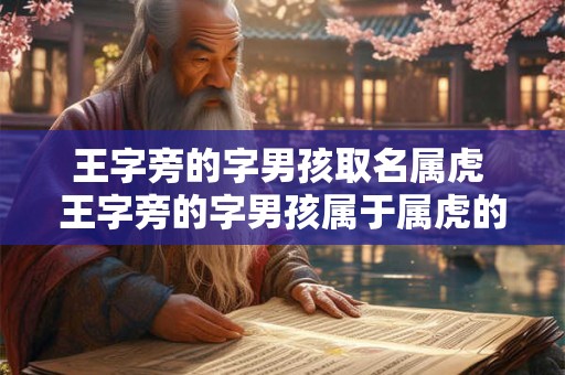 王字旁的字男孩取名属虎 王字旁的字男孩属于属虎的取名有哪些建议