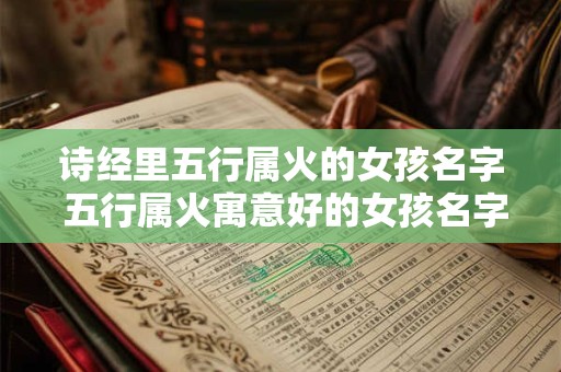 诗经里五行属火的女孩名字 五行属火寓意好的女孩名字