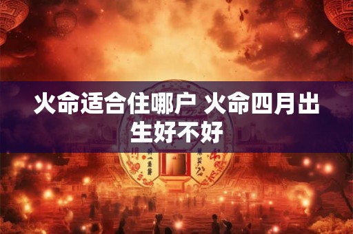 火命适合住哪户 火命四月出生好不好