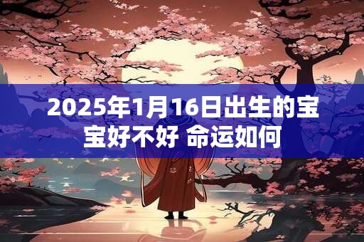 2025年1月16日出生的宝宝好不好 命运如何