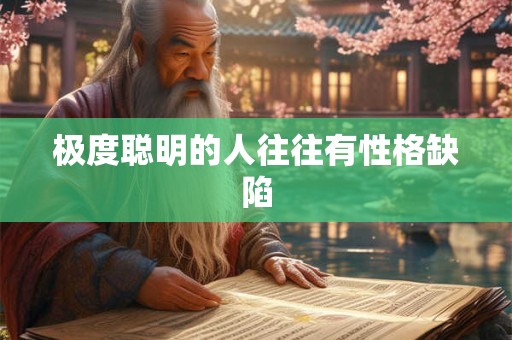 极度聪明的人往往有性格缺陷