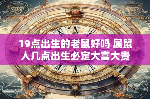 19点出生的老鼠好吗 属鼠人几点出生必定大富大贵