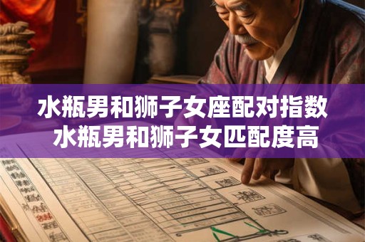 水瓶男和狮子女座配对指数 水瓶男和狮子女匹配度高吗