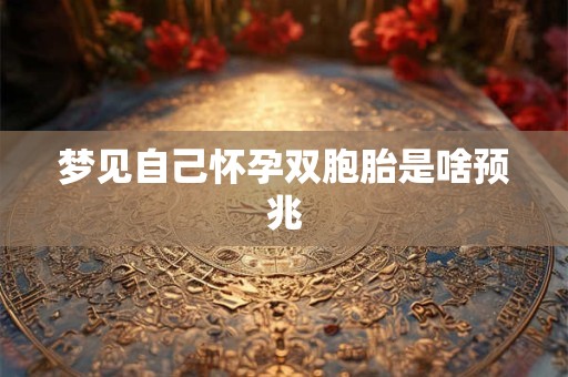 梦见自己怀孕双胞胎是啥预兆