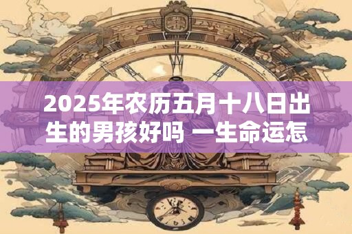 2025年农历五月十八日出生的男孩好吗 一生命运怎么样