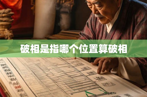 破相是指哪个位置算破相