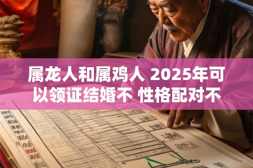 属龙人和属鸡人 2025年可以领证结婚不 性格配对不