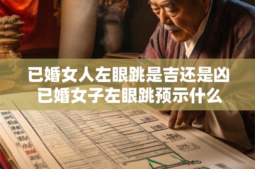 已婚女人左眼跳是吉还是凶 已婚女子左眼跳预示什么
