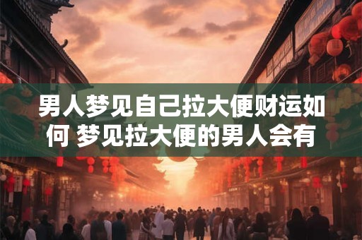 男人梦见自己拉大便财运如何 梦见拉大便的男人会有财运降临吗