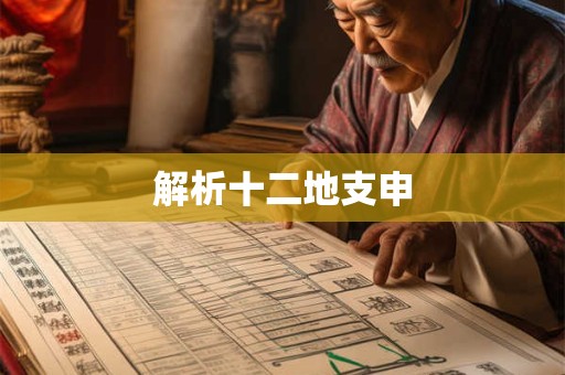 解析十二地支申