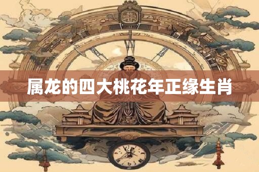 属龙的四大桃花年正缘生肖 属龙的四大桃花年正缘生肖