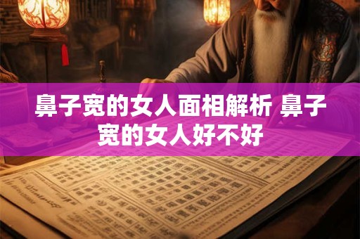 鼻子宽的女人面相解析 鼻子宽的女人好不好