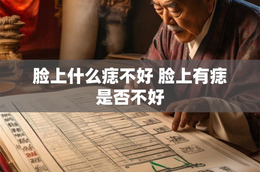 脸上什么痣不好 脸上有痣是否不好