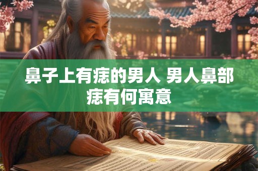 鼻子上有痣的男人 男人鼻部痣有何寓意