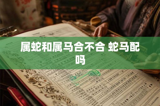 属蛇和属马合不合 蛇马配吗
