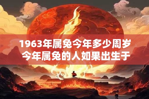 1963年属兔今年多少周岁 今年属兔的人如果出生于1963年现在多少周岁