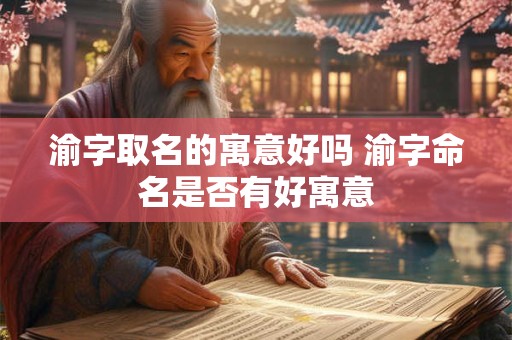 渝字取名的寓意好吗 渝字命名是否有好寓意