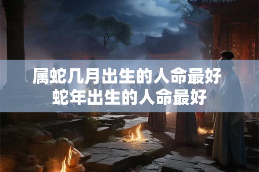 属蛇几月出生的人命最好 蛇年出生的人命最好