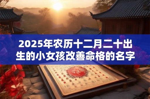 2025年农历十二月二十出生的小女孩改善命格的名字