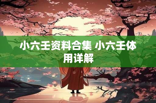 小六壬资料合集 小六壬体用详解