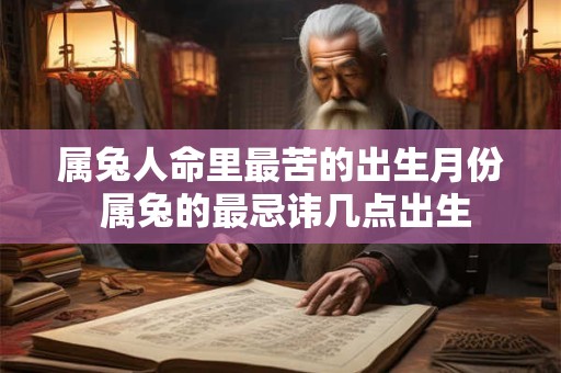 属兔人命里最苦的出生月份 属兔的最忌讳几点出生