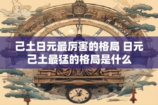 己土日元最厉害的格局 日元己土最猛的格局是什么
