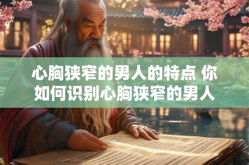 心胸狭窄的男人的特点 你如何识别心胸狭窄的男人