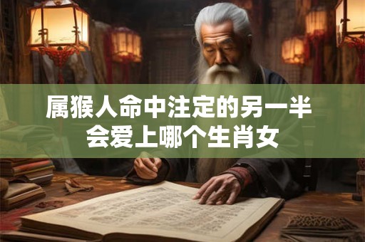 属猴人命中注定的另一半 会爱上哪个生肖女