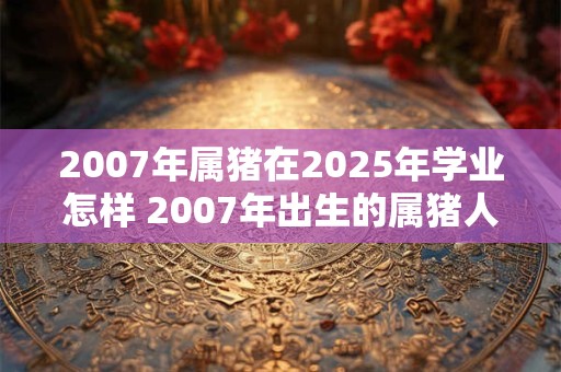 2007年属猪在2026年学业怎样 2007年出生的属猪人在2026年的学业状况如何