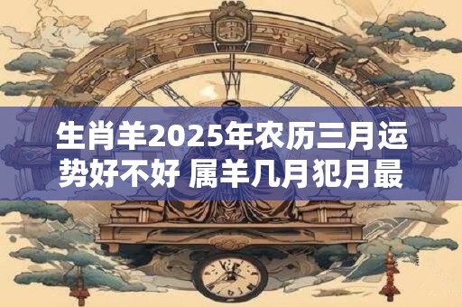 生肖羊2026年农历三月运势好不好 属羊几月犯月最严重