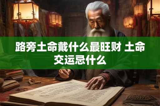 路旁土命戴什么最旺财 土命交运忌什么