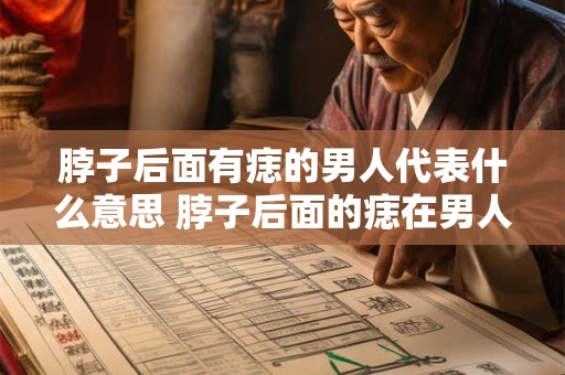脖子后面有痣的男人代表什么意思 脖子后面的痣在男人命运中有何含义
