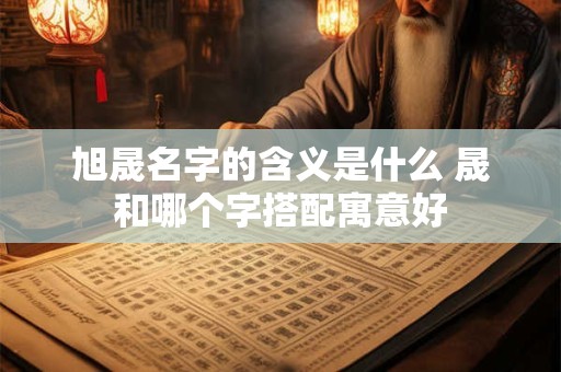 旭晟名字的含义是什么 晟和哪个字搭配寓意好