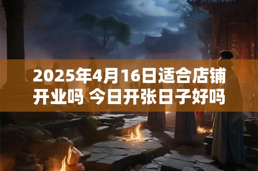 2025年4月16日适合店铺开业吗 今日开张日子好吗
