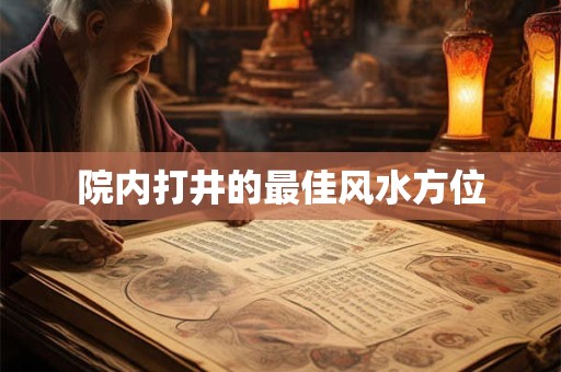 院内打井的最佳风水方位 院内打井的最佳风水方位