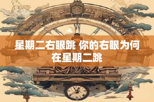 星期二右眼跳 你的右眼为何在星期二跳