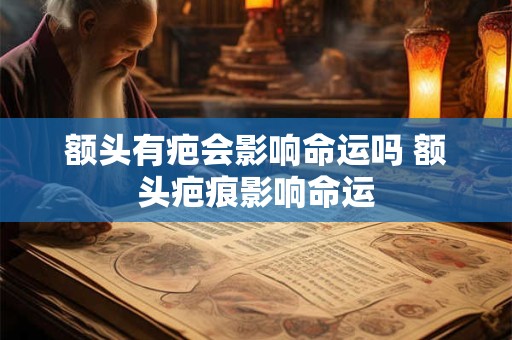 额头有疤会影响命运吗 额头疤痕影响命运