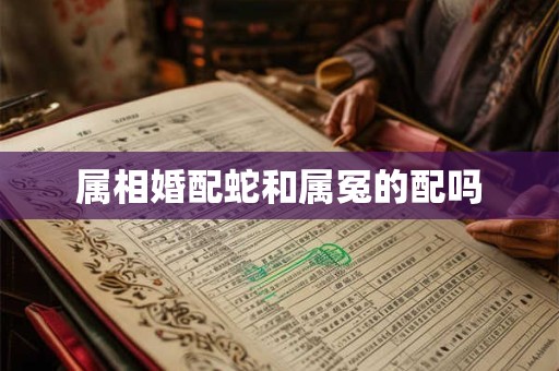 属相婚配蛇和属冤的配吗