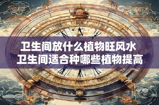 卫生间放什么植物旺风水 卫生间适合种哪些植物提高风水