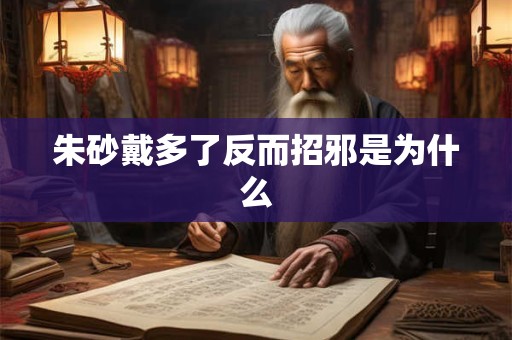朱砂戴多了反而招邪是为什么