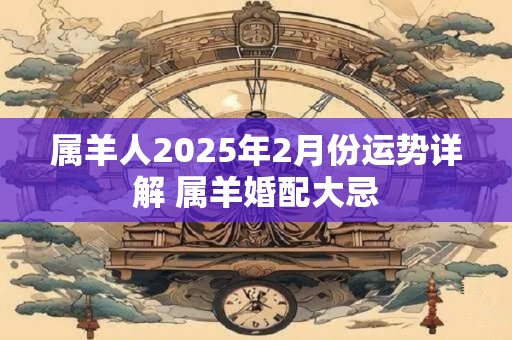属羊人2025年2月份运势详解 属羊婚配大忌 属羊人2025年2月份运势详解 属羊婚配大忌