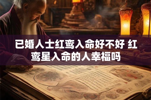 已婚人士红鸾入命好不好 红鸾星入命的人幸福吗