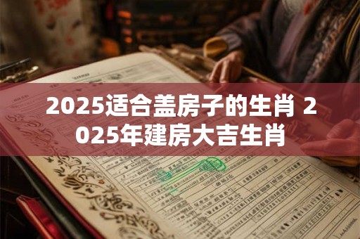 2025适合盖房子的生肖 2025年建房大吉生肖