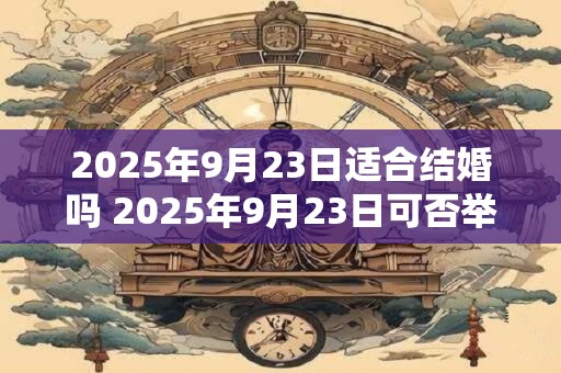 2025年9月23日适合结婚吗 2025年9月23日可否举办婚礼