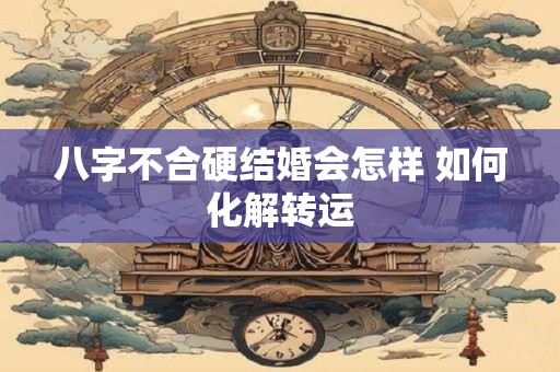 八字不合硬结婚会怎样 如何化解转运