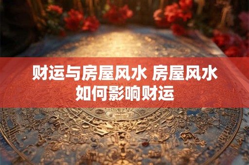 财运与房屋风水 房屋风水如何影响财运